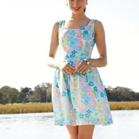 Lilly Pulitzer Posey Dress Spring Fling Floral Size 8 NWT SIRENS - Picture 1 of 16